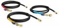 Yellow Jacket 29806 Plus II&amp;trade; Hose with 1/4&amp;quot; compact ball valve fittings, 72&amp;quot;, black, 3-pack-