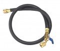 Yellow Jacket 29860 Plus II&amp;trade; Heavy-Duty Hose with 1/4&amp;quot; ball valve fittings, 60&amp;quot;-