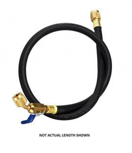 Yellow Jacket 29872 Plus II&amp;trade; Heavy-Duty Hose with 1/4&amp;quot; ball valve fittings, 72&amp;quot;-