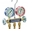 Yellow Jacket 41510 2-Valve Test/Charging Manifold, (MPa) R134a/404A/407C Refrigerants, 60&amp;quot; hoses-