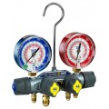 Yellow Jacket 41784 Series 41 Manifold only with 5/16&amp;quot; anchor and service fittings, MPa, R-32/410A, &amp;deg;C-