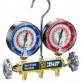 Yellow Jacket 42055 Heat pump manifold 42052 with 60&amp;quot; black PLUS II 1/4&amp;quot; hoses with compact ball valves, R-410A/32, &amp;deg;F and &amp;deg;C-