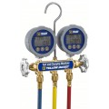 Yellow Jacket 46062 Series 41 Digital Manifold, 3-Pak PLUS II&amp;trade; Hoses with Compact Ball Valves-