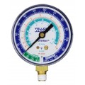 Yellow Jacket 49016 Manifold Gauge, 2-1/2&amp;quot;, blue compound, 30&amp;quot;-0-120** psi, R-22/134a/404A, (&amp;deg;F)-