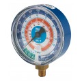 Yellow Jacket 49158 Dry Manifold Gauge, 3-1/8&amp;quot;, blue compound, bar/psi – pressure only-