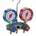 Yellow Jacket 49811 TITAN&amp;reg; 2-Valve Test and Charging Manifold 49812 with 60&amp;quot; PLUS II&amp;trade; RYB, R/B gauges, kPa/psi, R22/134a/404A, &amp;deg;C-