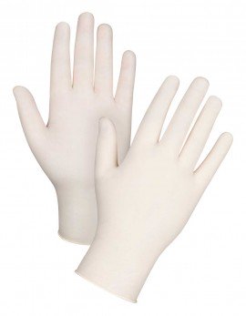 Zenith SAP346 Disposable Powder-Free Latex Gloves, Large, 100-Pack-