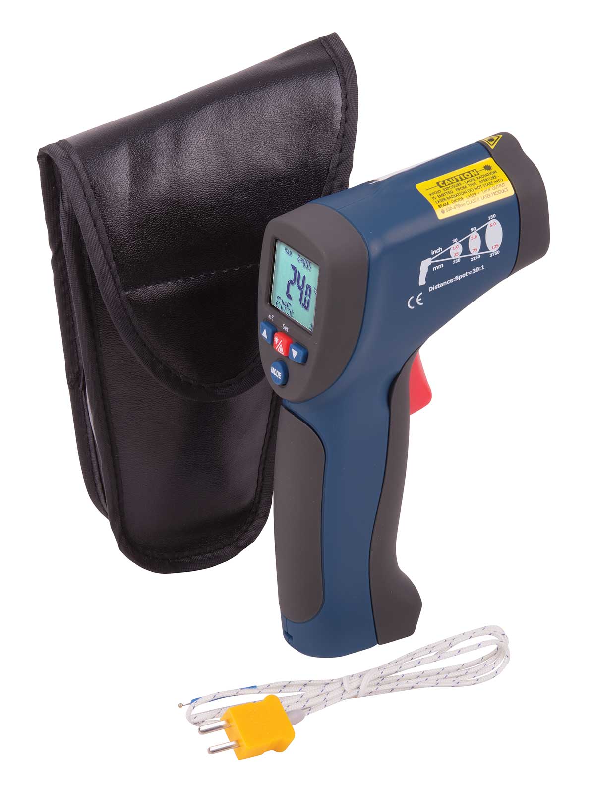 REED R2005 Infrared Thermometer, 30:1, 1922°F (1050°C), Integrated Type ...