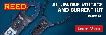 REED R5055-KIT True RMS AC/DC Clamp Meter with Flexible Current Probe Kit