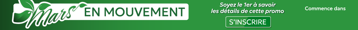 Bannière promotionnelle Mars en mouvement