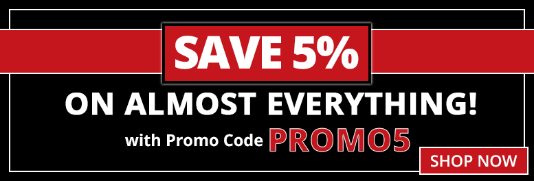 Use Promo Code PROMO5 to save 5% on almost everything at www.ITM.com 