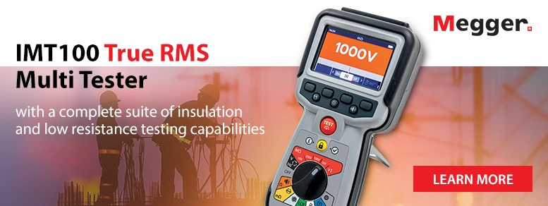 Image of the Megger IMT100 True RMS Multi Tester