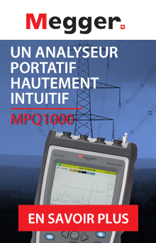 Megger MPQ1000 Un analyseur portatif hautement intuitif