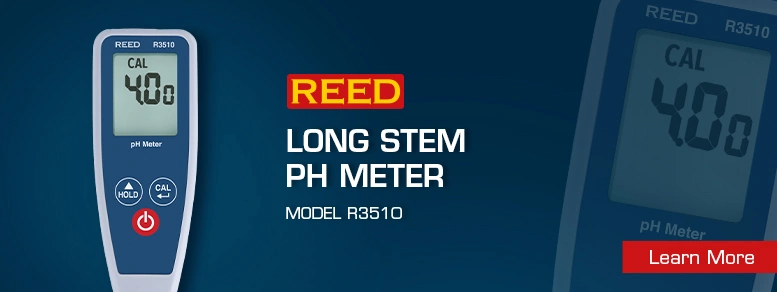 REED R3510 Long Stem pH Meter