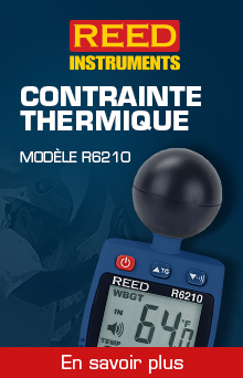 R6210 Compteur de contrainte thermique WBGT